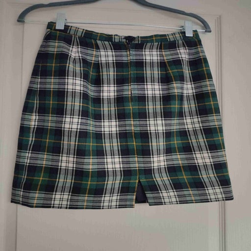 Tartan wool skirt
