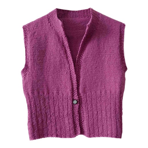 Sleeveless wool vest