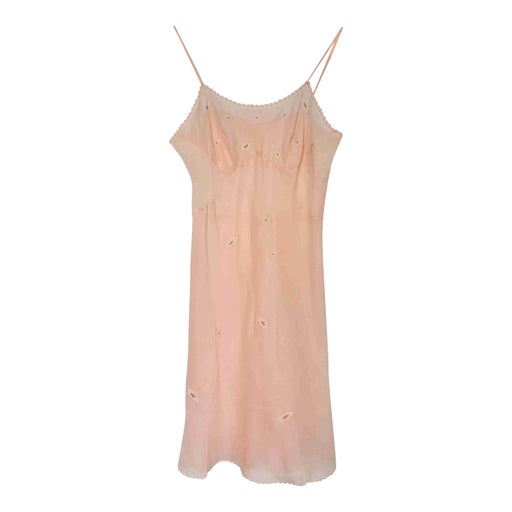 Embroidered silk nightie