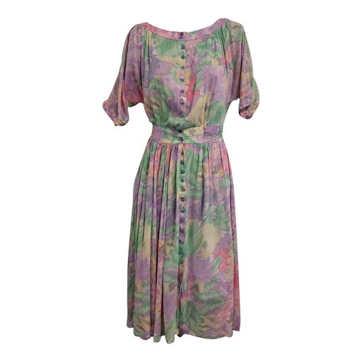 Robe longue à fleurs