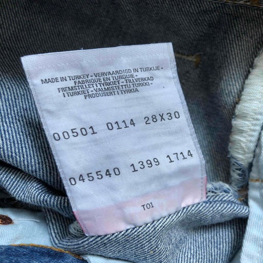 Levi's 501 W28L30 jeans