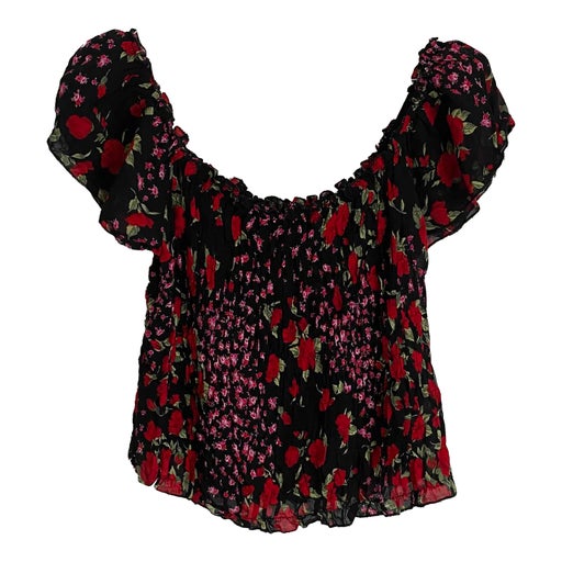Floral smocked top