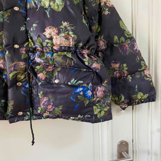 Floral puffer jacket