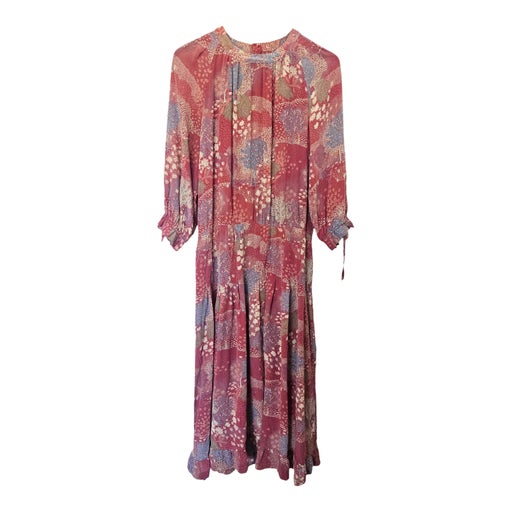 Silk midi dress