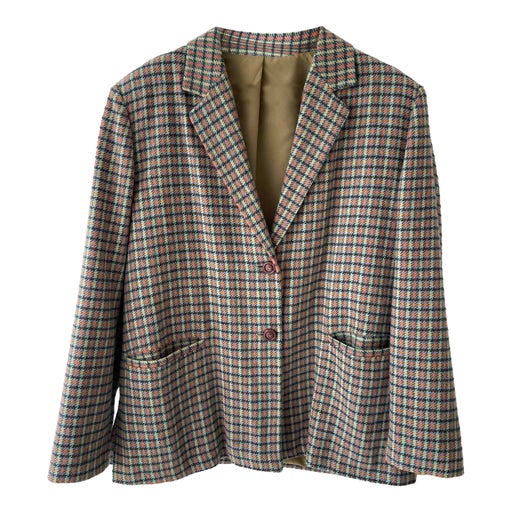 Checked blazer