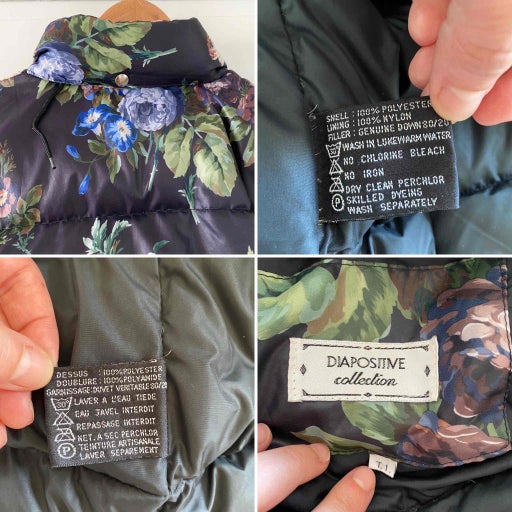 Floral puffer jacket