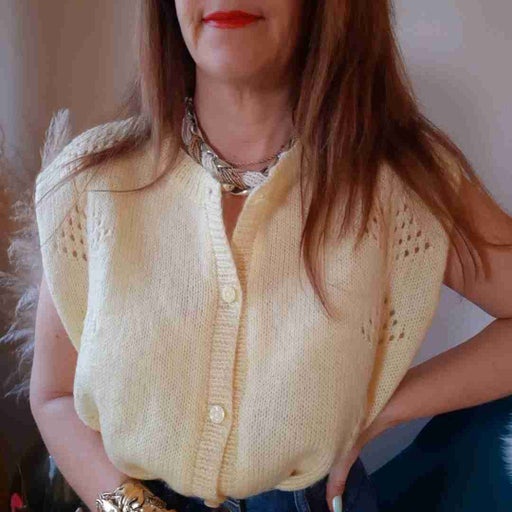 Sleeveless wool vest