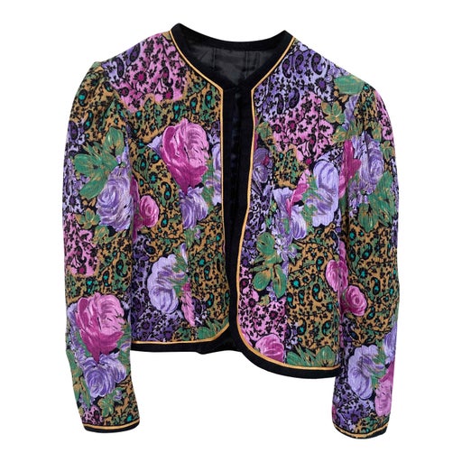 Veste matelassée à fleurs