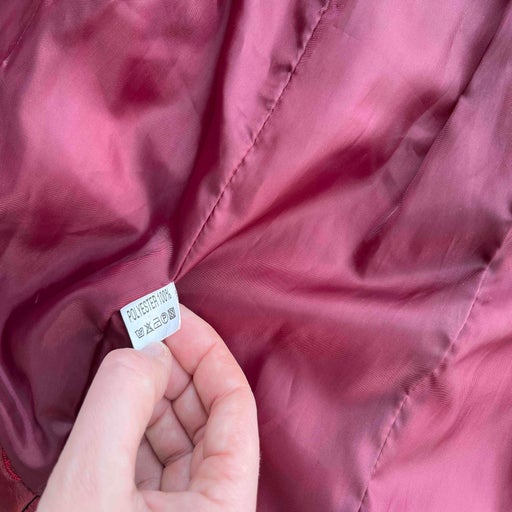 Satin sleeveless down jacket