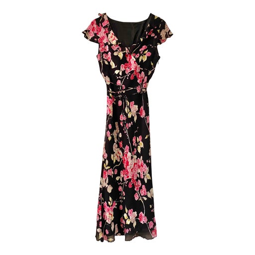 Robe longue à fleurs
