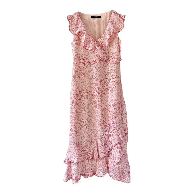 Robe longue à fleurs