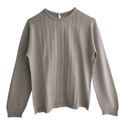 Openwork sweater