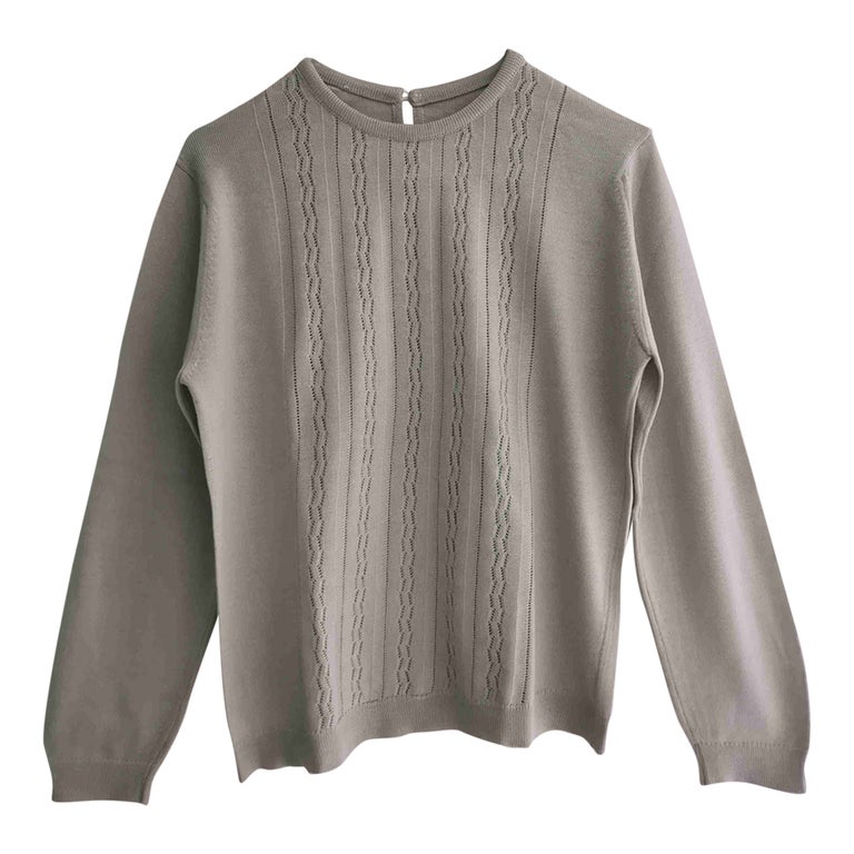 Openwork sweater