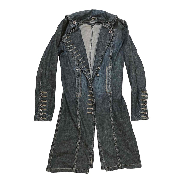 Long denim jacket