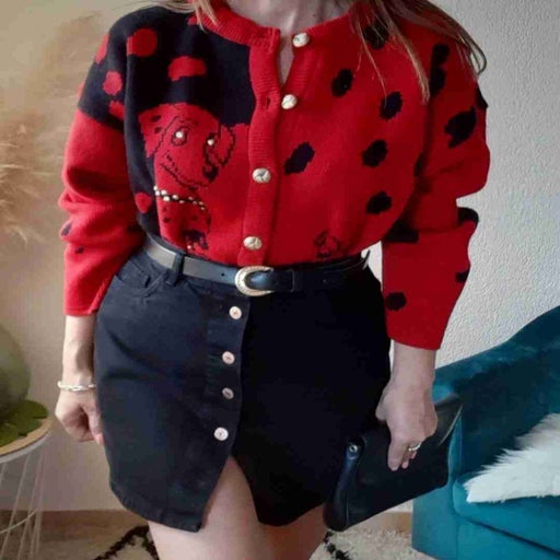 Dalmatian cardigan
