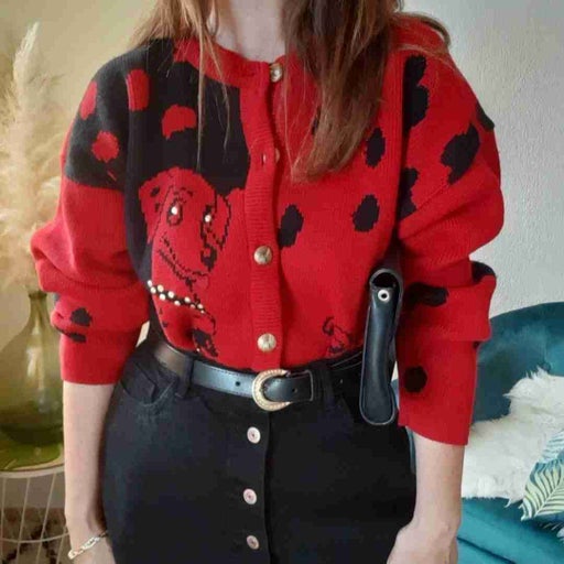 Dalmatian cardigan