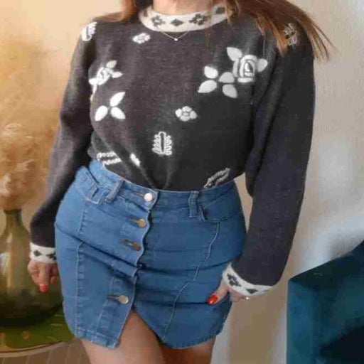Embroidered sweater