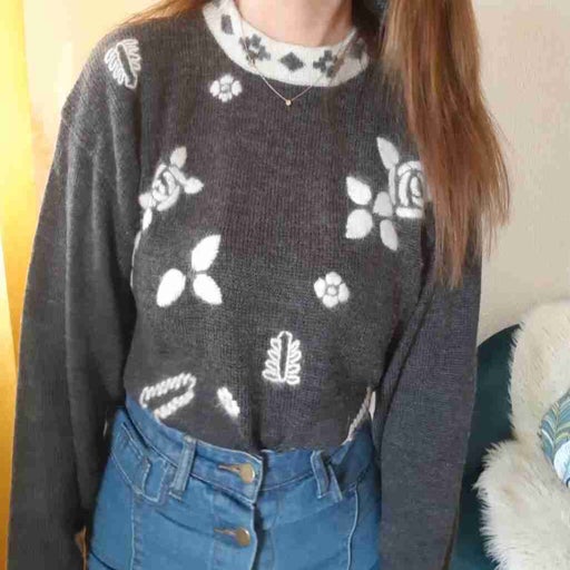 Embroidered sweater