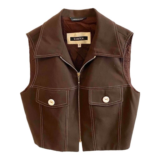 Sleeveless wool vest