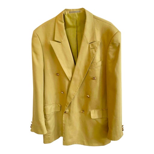 Gold double breasted blazer