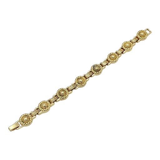 Gold metal bracelet
