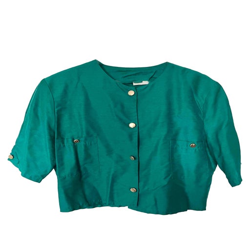 Green crop top