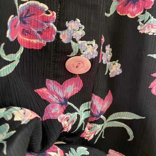 Floral shirt dress