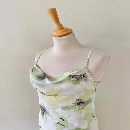 Veil floral midi dress