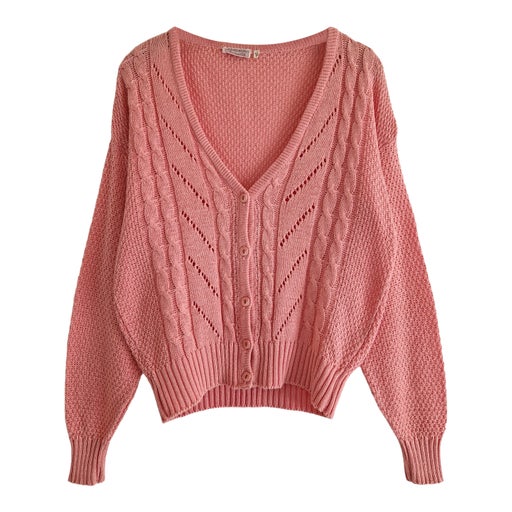 Openwork cardigan