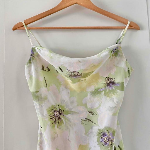Veil floral midi dress
