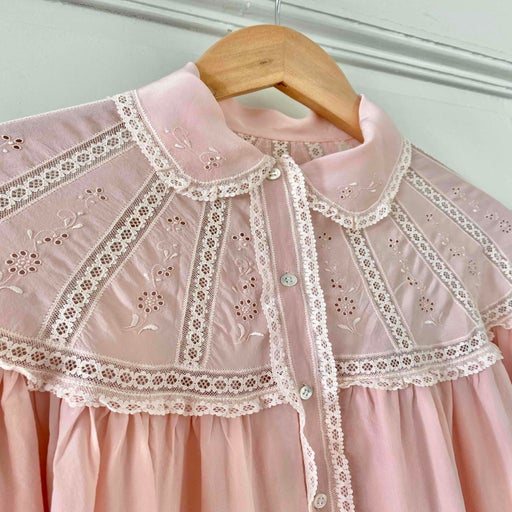Embroidered silk nightie