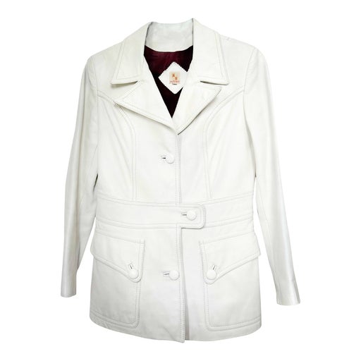 Leather safari jacket
