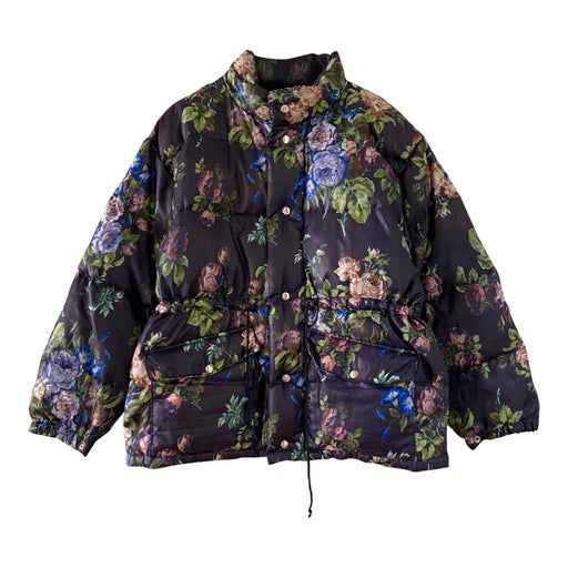 Floral puffer jacket