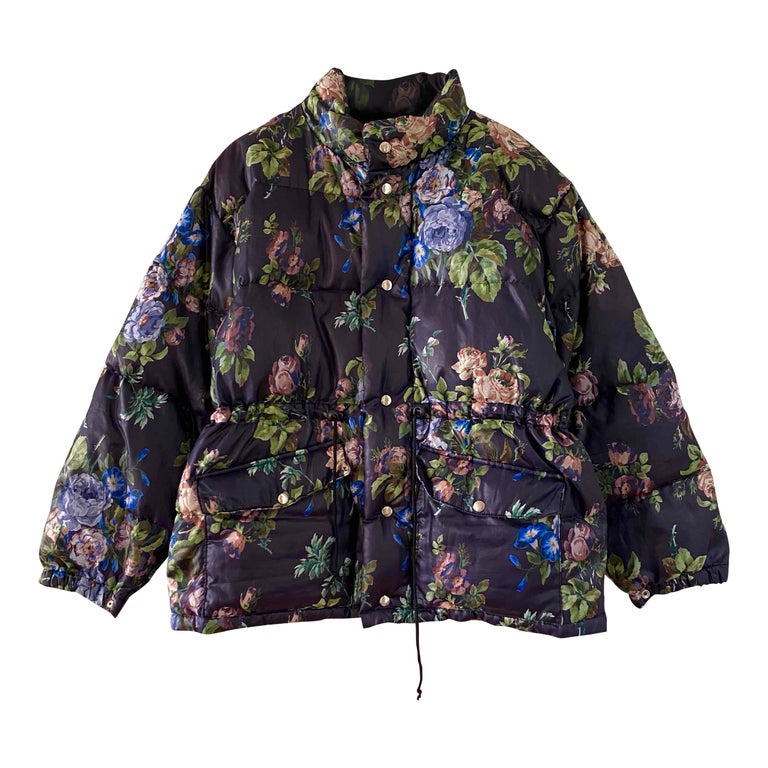 Floral puffer jacket
