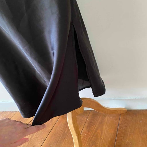 Satin midi dress