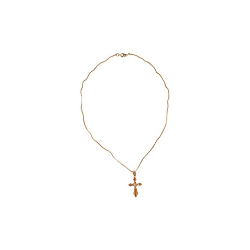 Golden pendant necklace