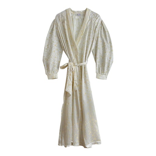 Satin bathrobe