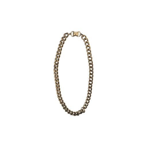 Golden metal necklace