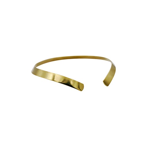 Golden metal necklace