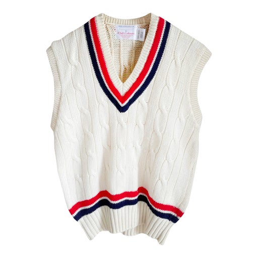 Pull sans manches en laine