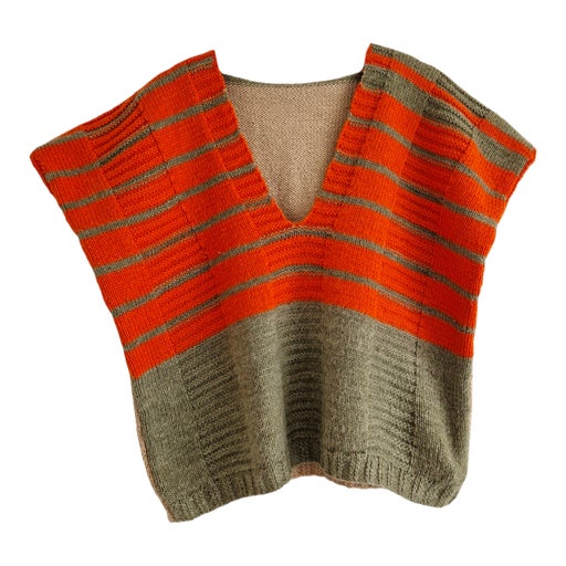 Pull sans manches en laine