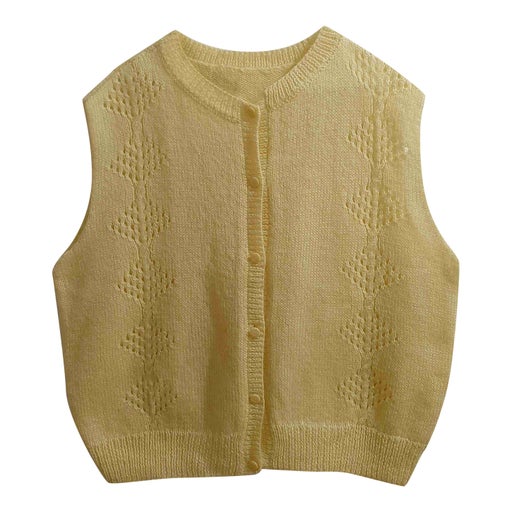 Sleeveless wool vest