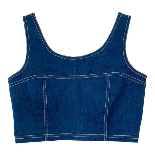 Denim crop top