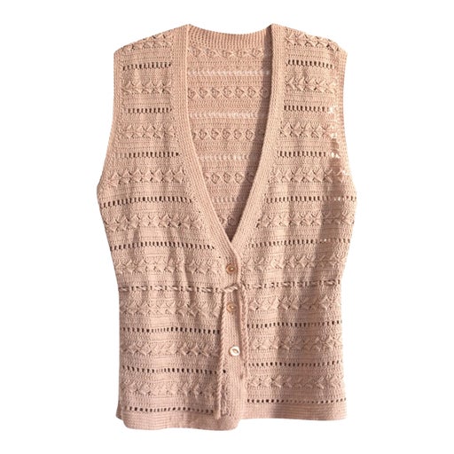 Sleeveless wool vest