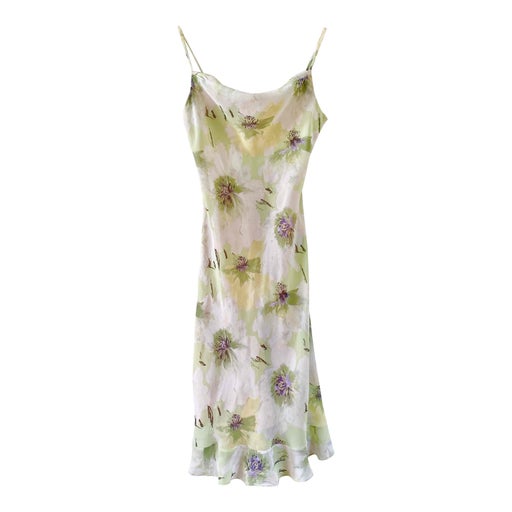 Veil floral midi dress