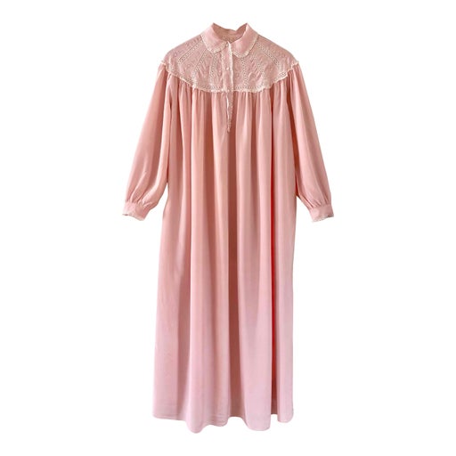 Embroidered silk nightie