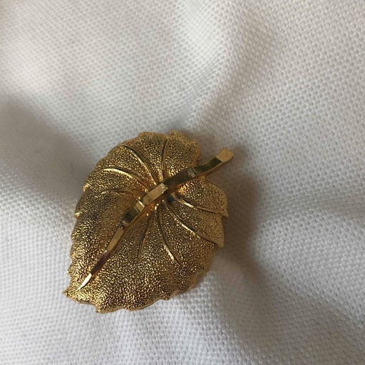 leaf brooch