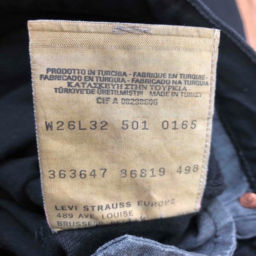 Levi's 501 W26L32 jeans