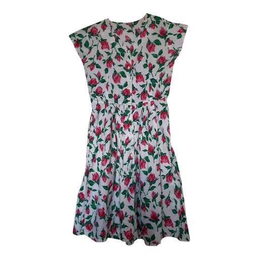 Buttoned cotton dress