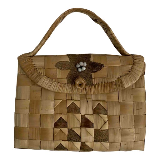Raffia handbag